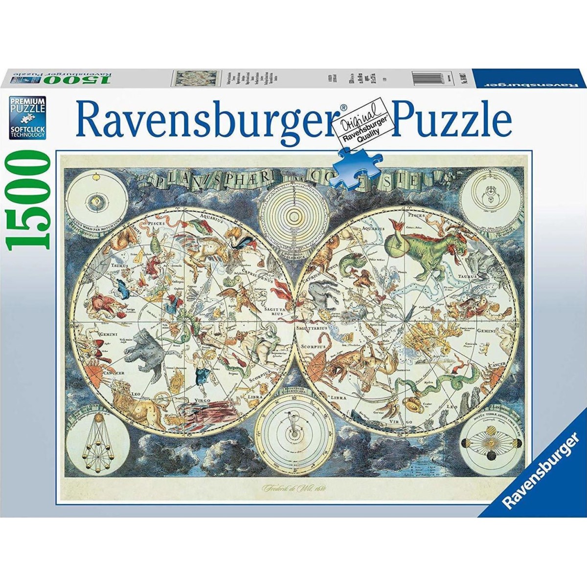 Ravensburger Puzzle: World Map of Fantastic Beasts (1500pcs) (16003)