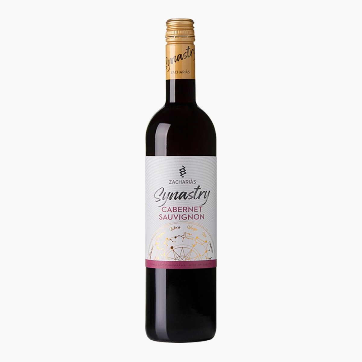 Zacharias - Sinastry - Cabernet Sauvignon - Red Dry Wine P.G.I. ,750ml