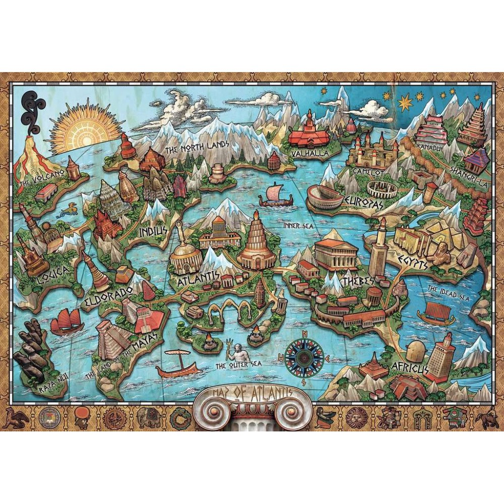 Ravensburger Puzzle: Mysterious Atlantis (1000pcs) (16728)