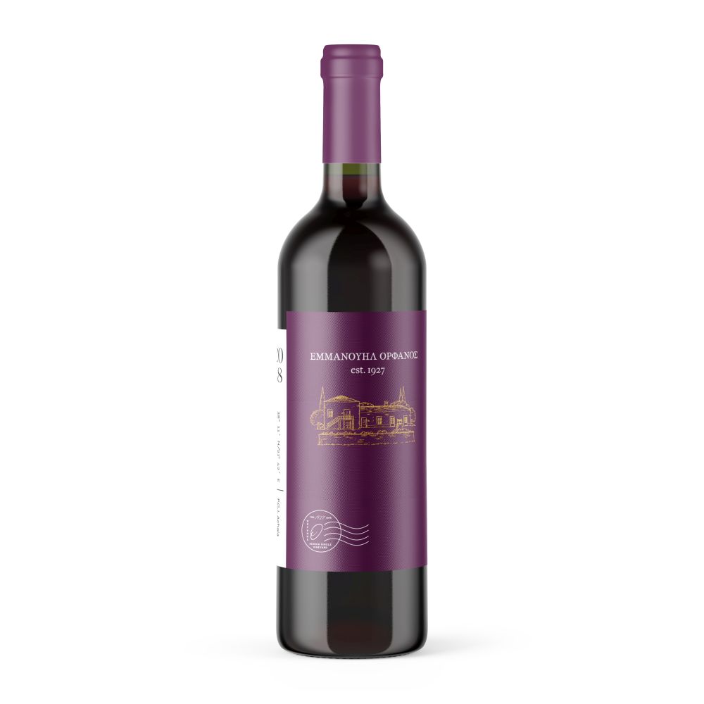 Orfanos Estate - Syrah - Red Dry Wine P.G.I. ,750ml