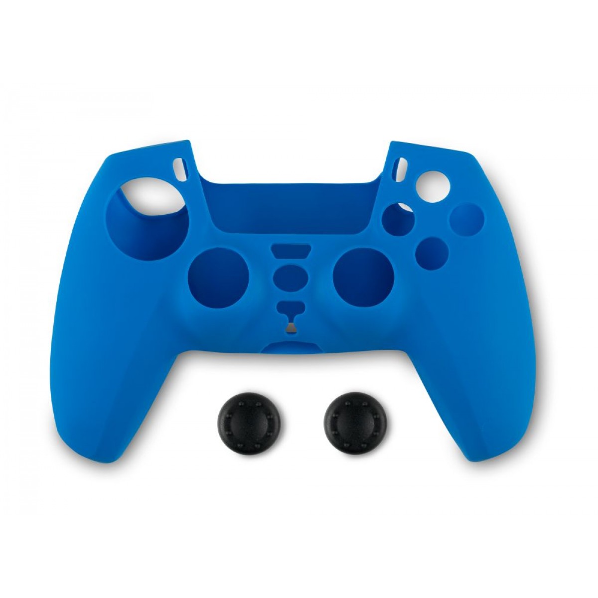 Spartan Gear - Controller Silicon Skin Cover and Thumb Grips (compatible with playstation 5) (colour: Blue)