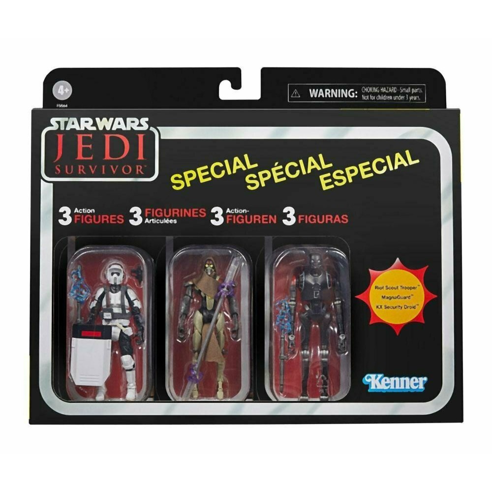 Hasbro Fans - Disney Star Wars Jedi Survivor: The Vintage Collection - 3 Action Figures Multipack (F5564)