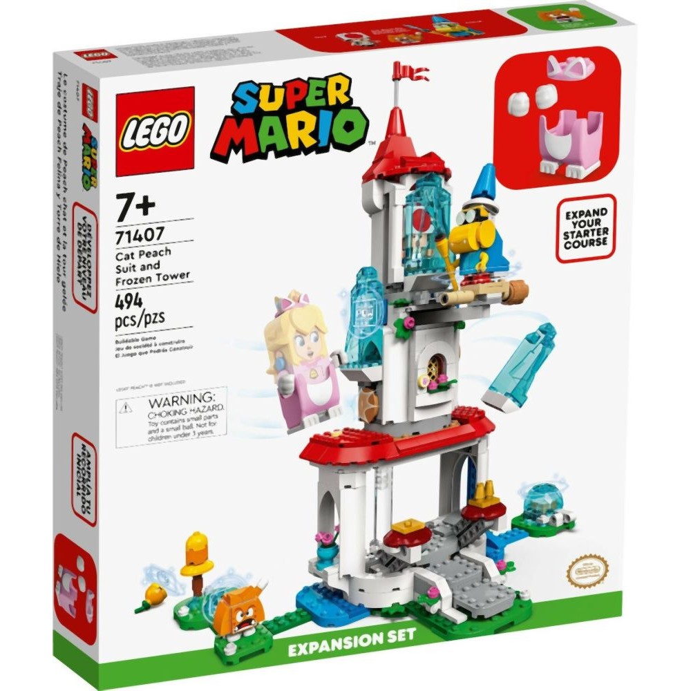 LEGO® Nintendo Super Mario™: Cat Peach Suit and Frozen Tower (Expansion Set) (71407)