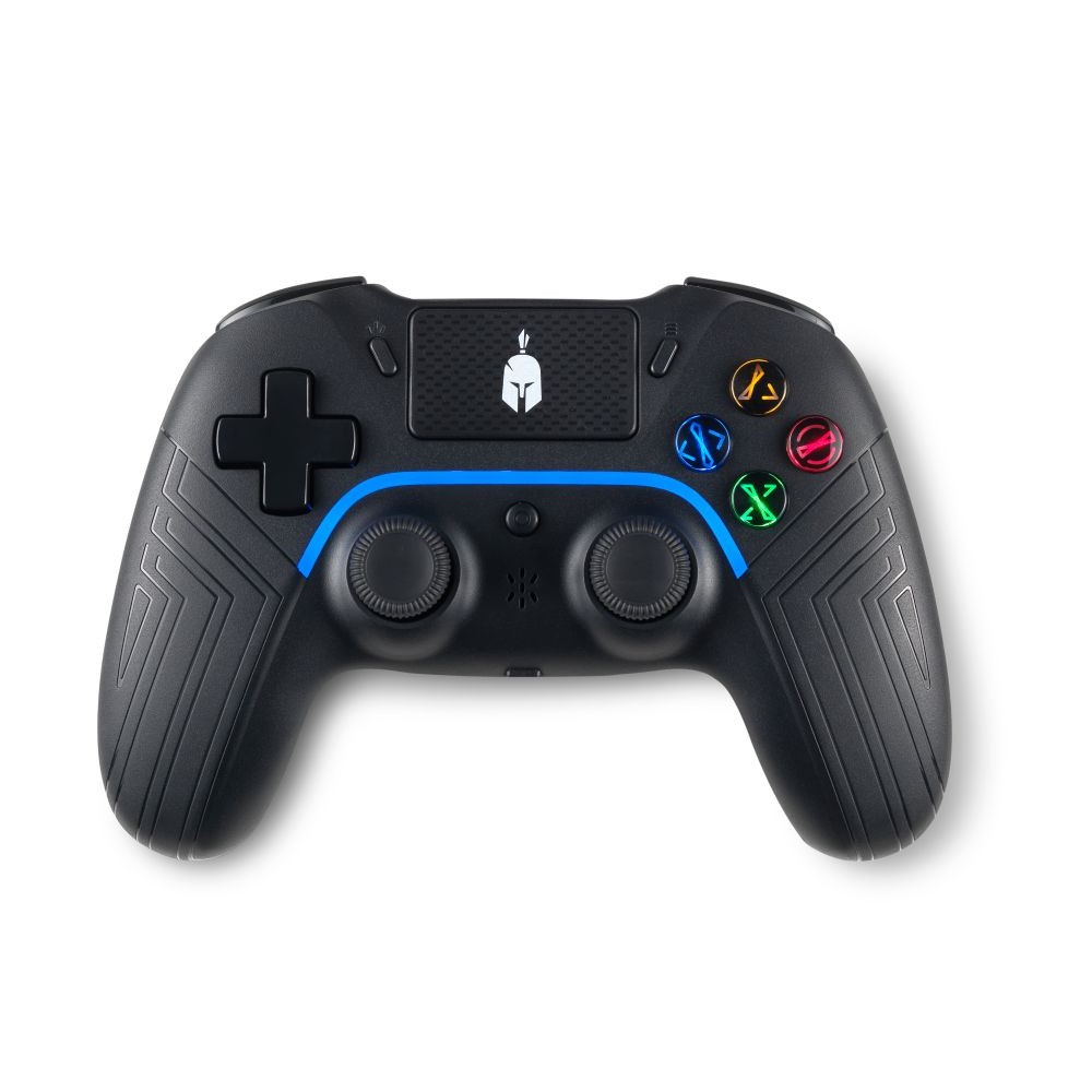 Spartan Gear - Aspis 4 Wired &amp; Wireless Controller (compatible with PC [wired] and playstation 4 [wireless]) (colour: Black)