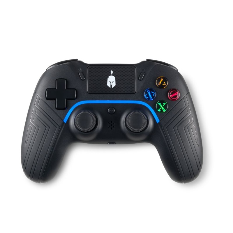 Spartan Gear - Aspis 4 Wired &amp; Wireless Controller (compatible with PC [wired] and playstation 4 [wireless]) (colour: Black)