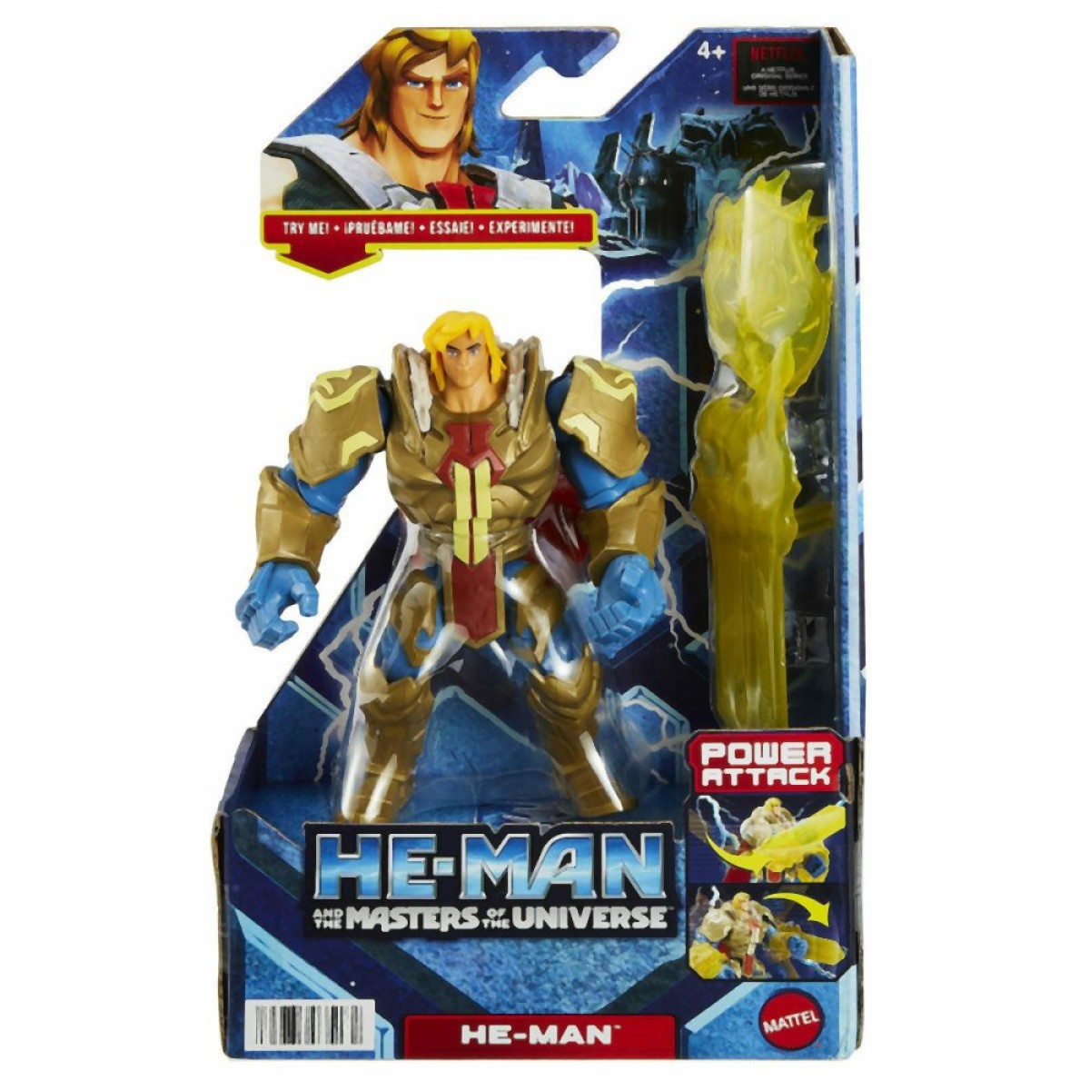 Mattel He-Man and the Masters of the Universe: Power Attack - He-Man Action Figure (HDY37)