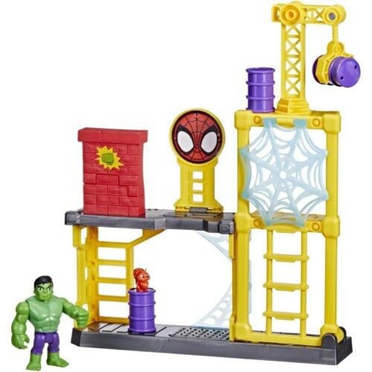 Hasbro Marvel Spidey and Amazing Friends: Hulk Smash Yard Playset (F3717)