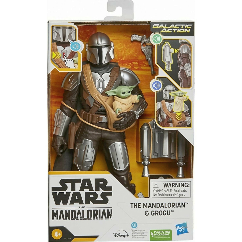 Hasbro Disney Star Wars The Mandalorian: Galactic Action - The Mandalorian &amp; Grogu (F5194)