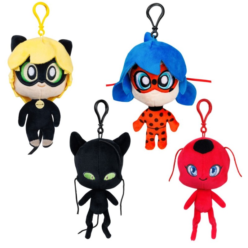 P.M.I. Miraculous Clip On Plush Characters (S1) (Random) (MLB7004)