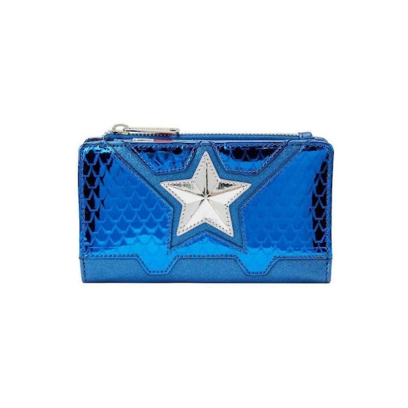 Loungefly Marvel: Captain America - Shine Cosplay Flap Wallet (MVWA0197)