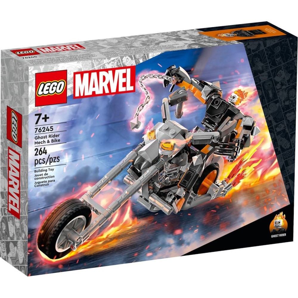 LEGO® Marvel: Ghost Rider Mech &amp; Bike (76245)