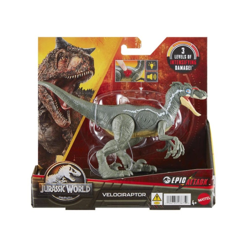 Mattel Jurassic World: Epic Attack - Velociraptor (HNC11)