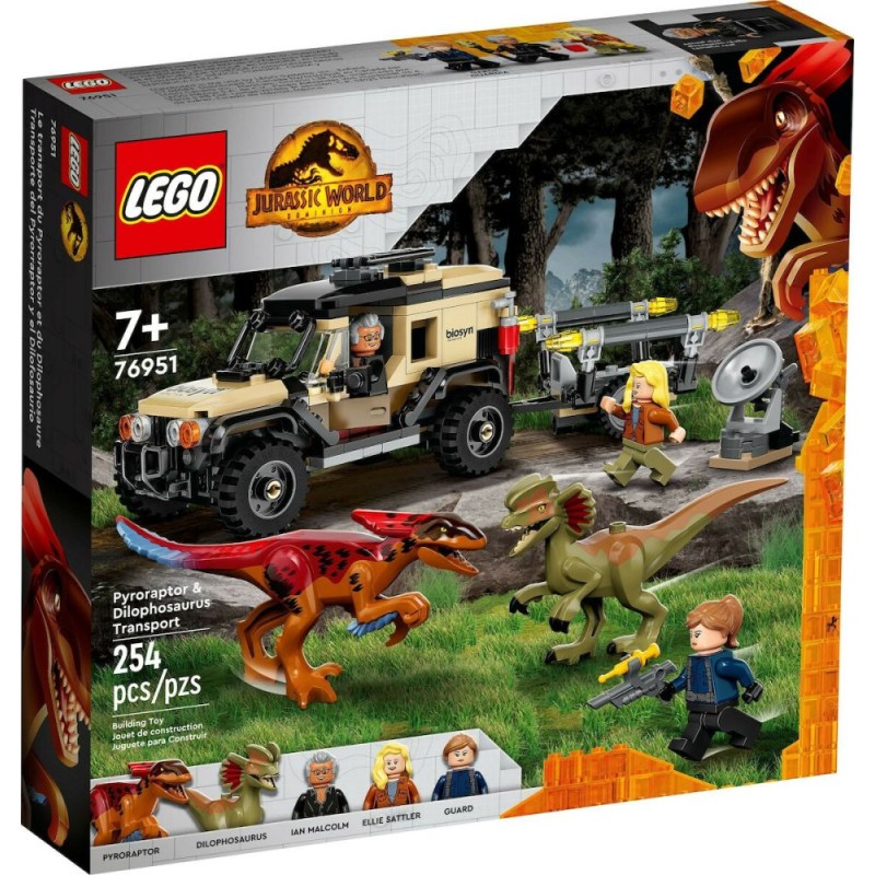 LEGO® Jurassic World: Pyroraptor &amp; Dilophosaurus Transport (76951)