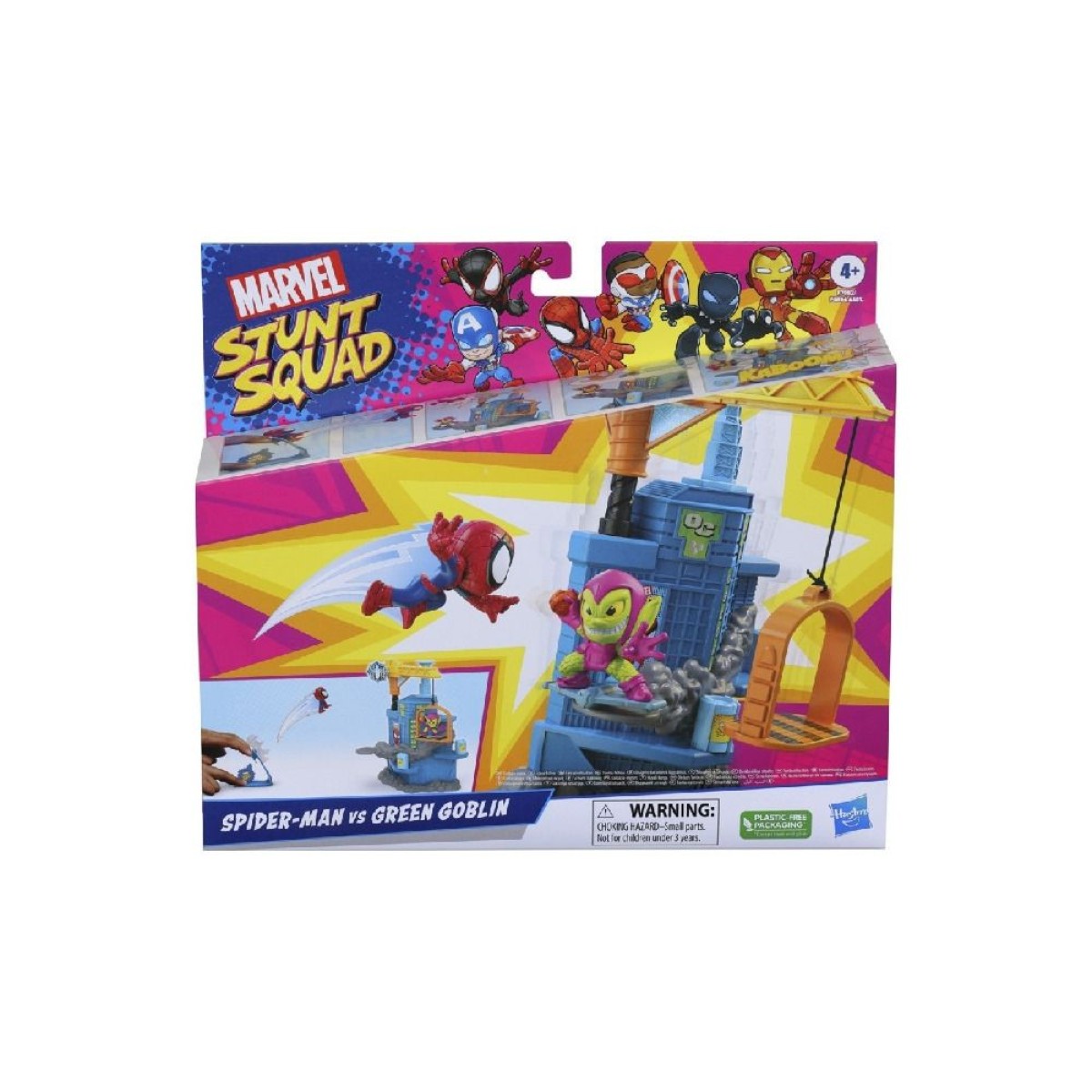 Hasbro Marvel: Stunt Squad - Spider-Man VS Green Goblin Mini Playset (F7062)