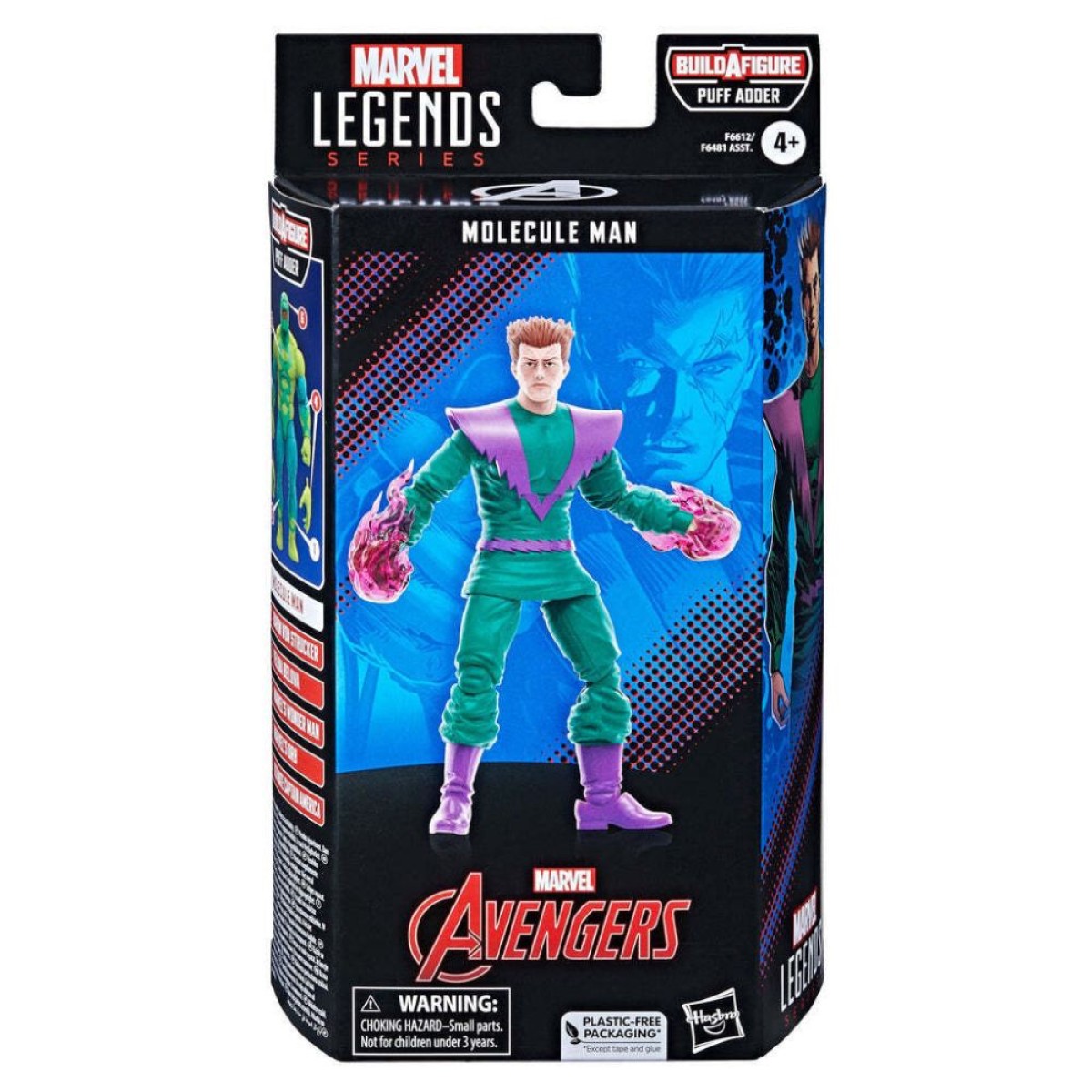 Hasbro Fans - Marvel Legends: Molecule Man Action Figure (15cm) (Build-A-Figure Puff Adder) (F6612)