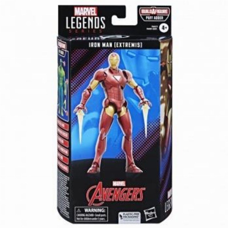 Hasbro Fans - Marvel Legends: Iron Man (Extremis) Action Figure (15cm) (Build-A-Figure Puff Adder) (Excl.) (F6617)