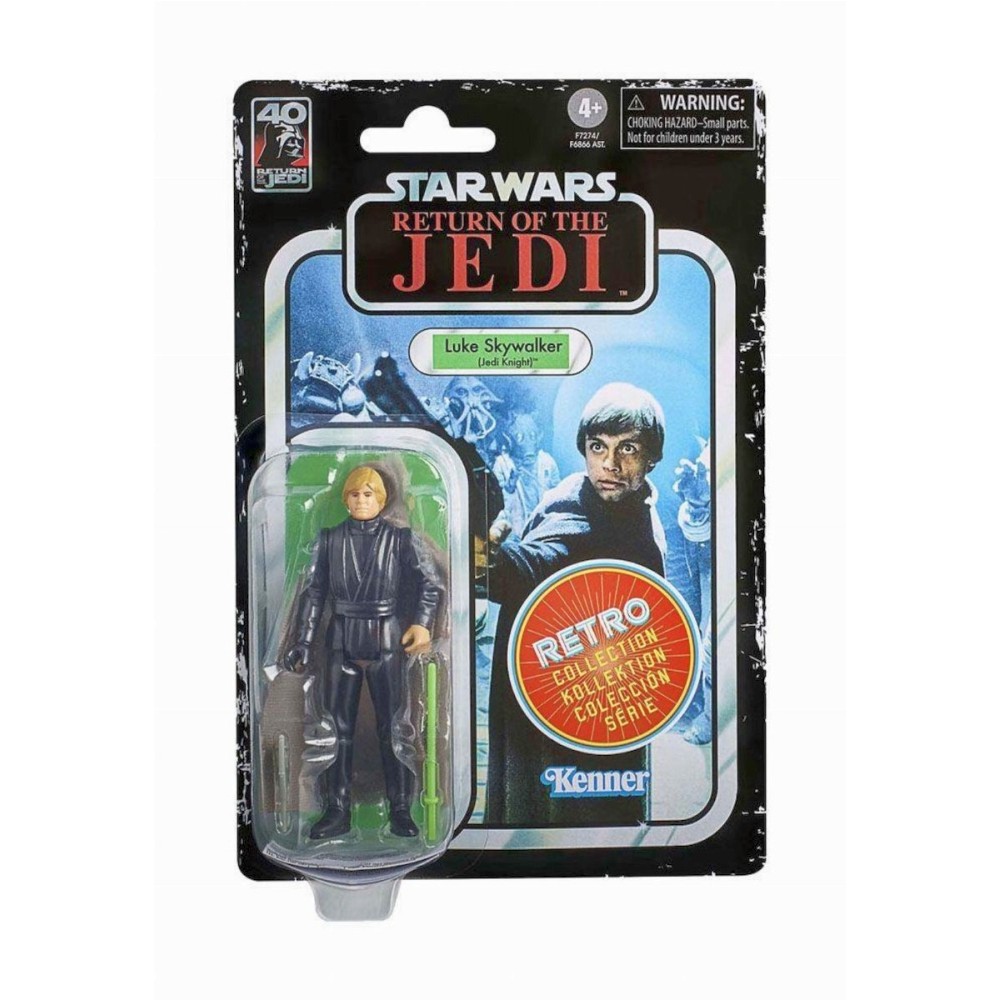 Hasbro Fans - Disney Star Wars: Return of the Jedi Retro Collection - Luke Skywalker (Jedi Knight) Action Figure (10cm) (F7274)