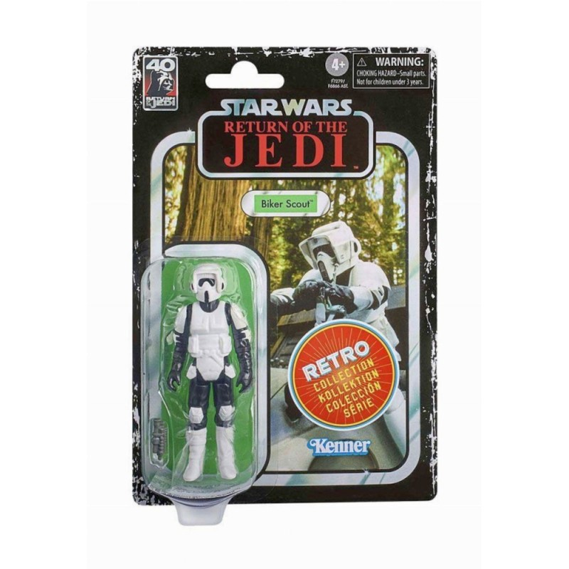 Hasbro Fans - Disney Star Wars: Return of the Jedi Retro Collection - Biker Scout Action Figure (10cm) (F7279)