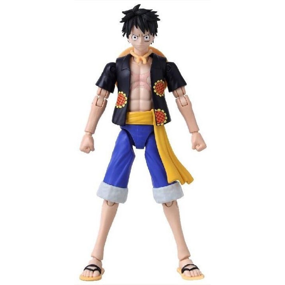 Bandai Anime Heroes: One Piece - Monkey D. Luffy Dressrosa Version Action Figure (37007)