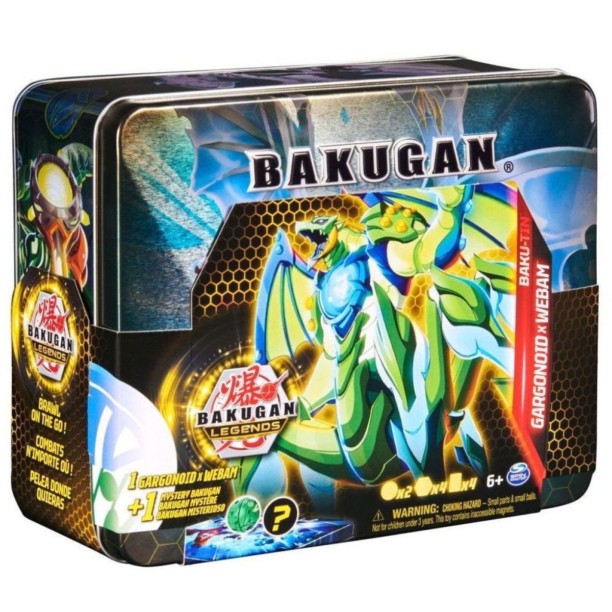 Spin Master Bakugan Legends: Baku-tin - Garganoid X Webam (6066256)