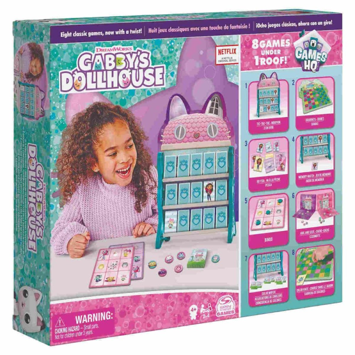 Spin Master Gabbys Dollhouse: 8 Games Under 1 Roof - Board Games (6065857)