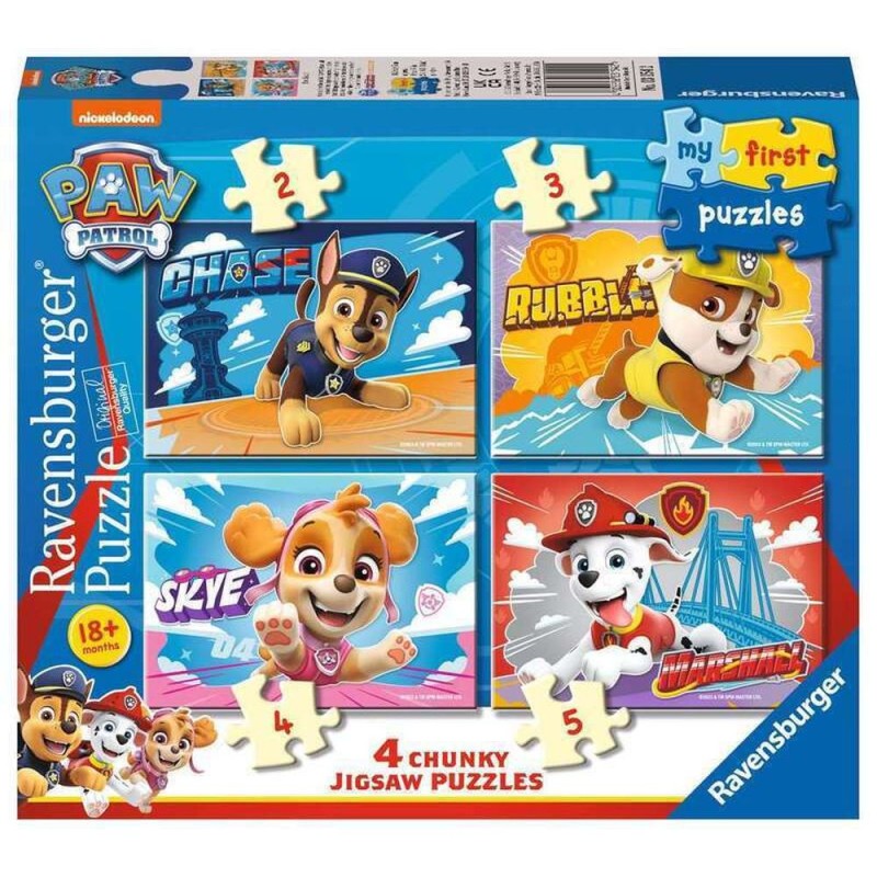 Ravensburger My First Puzzles: Paw Patrol 4 Chunky Jigsaw Puzzles (03154)