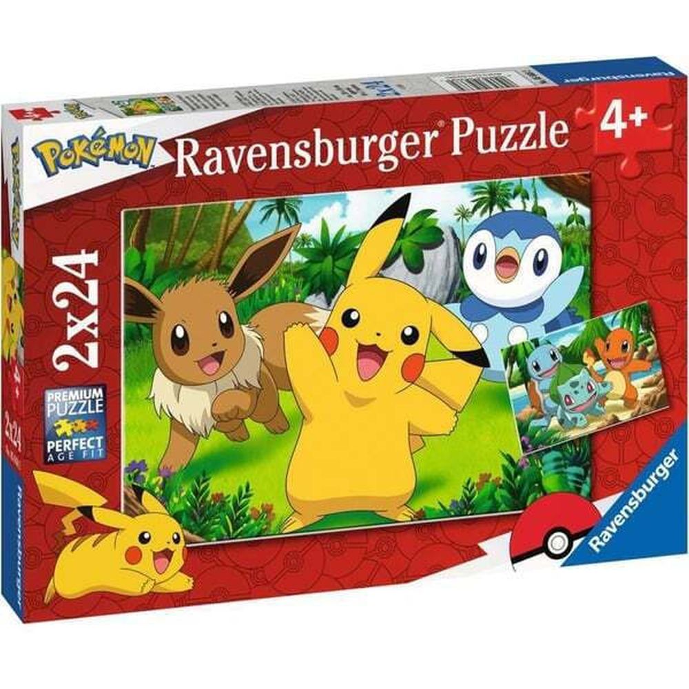 Ravensburger Puzzle: Pokemon Pikachu and Pals (2x24pcs) (05668)