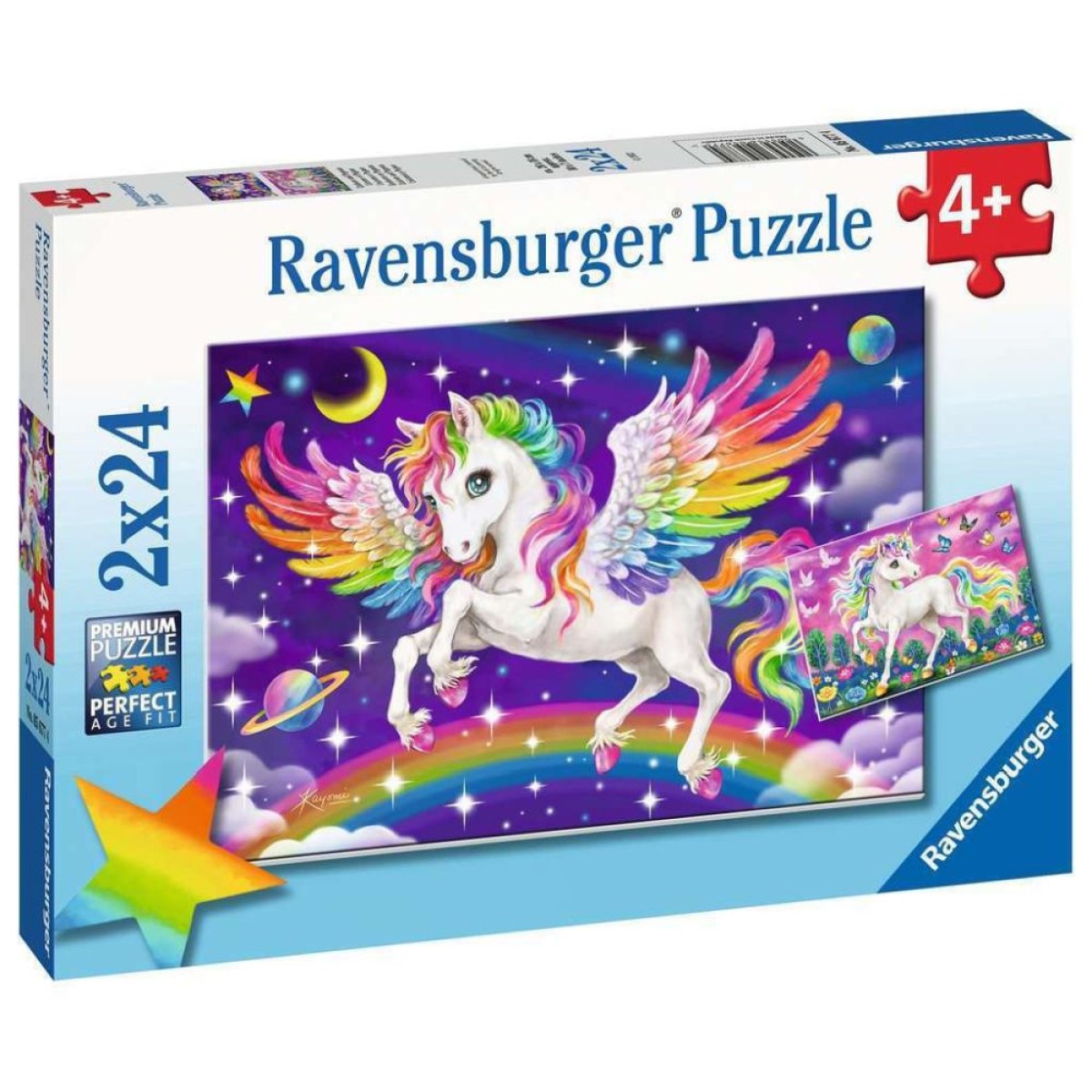 Ravensburger Puzzle: Unicorn and Pegasus (2x24pcs) (05677)