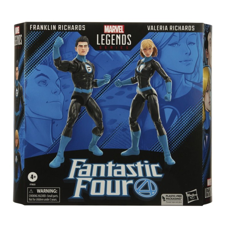 Hasbro Fans Marvel Legends Series: Fantastic Four - Franklin Richards and Valeria Richards Action Figures (2-Pack) (15cm) (F7035)