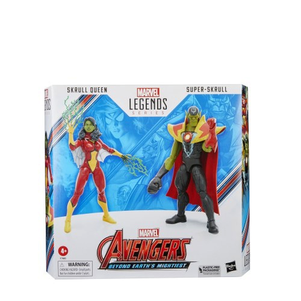 Hasbro Fans Marvel Avengers: Legends Series (60th Anniversary) - Beyond Earth's Mightiest - Skrull Queen &amp; Super-Skrull Action Figures (F7085)