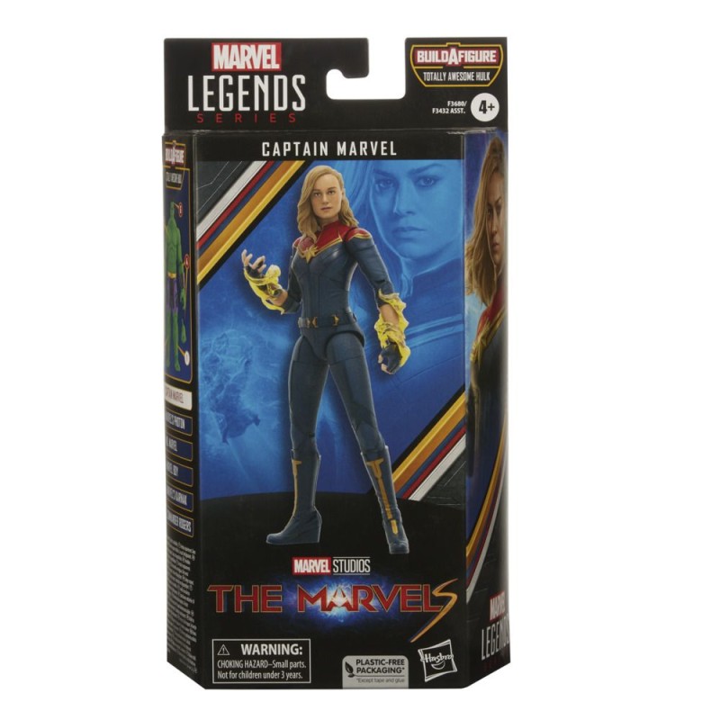 Hasbro Marvel Legends Series Build a Figure Totally Awesome Hulk: The Marvels - Captain Marvel Action Figure (15cm) (Excl.) (F3680)