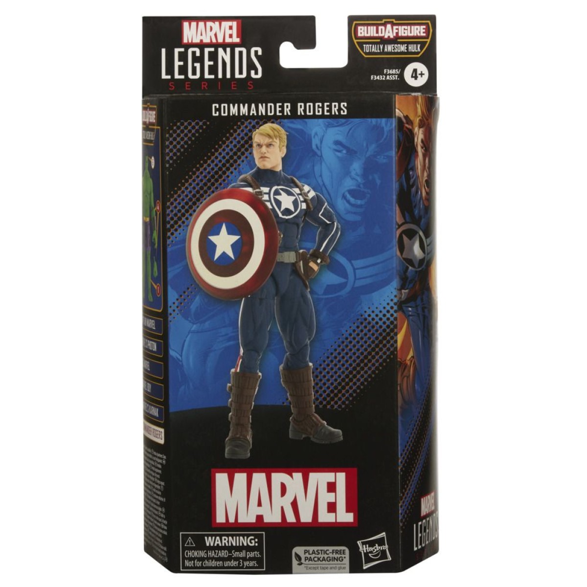 Hasbro Marvel Legends Series Build a Figure Totally Awesome Hulk: Commander Rogers Action Figure (15cm) (Excl.) (F3685)