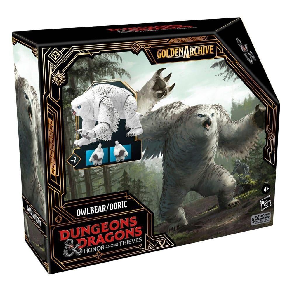 Hasbro Fans Dungeons &amp; Dragons Honor Among Thieves: Golden Archive - Owlbear/Doric Action Figure (9") (F6630)