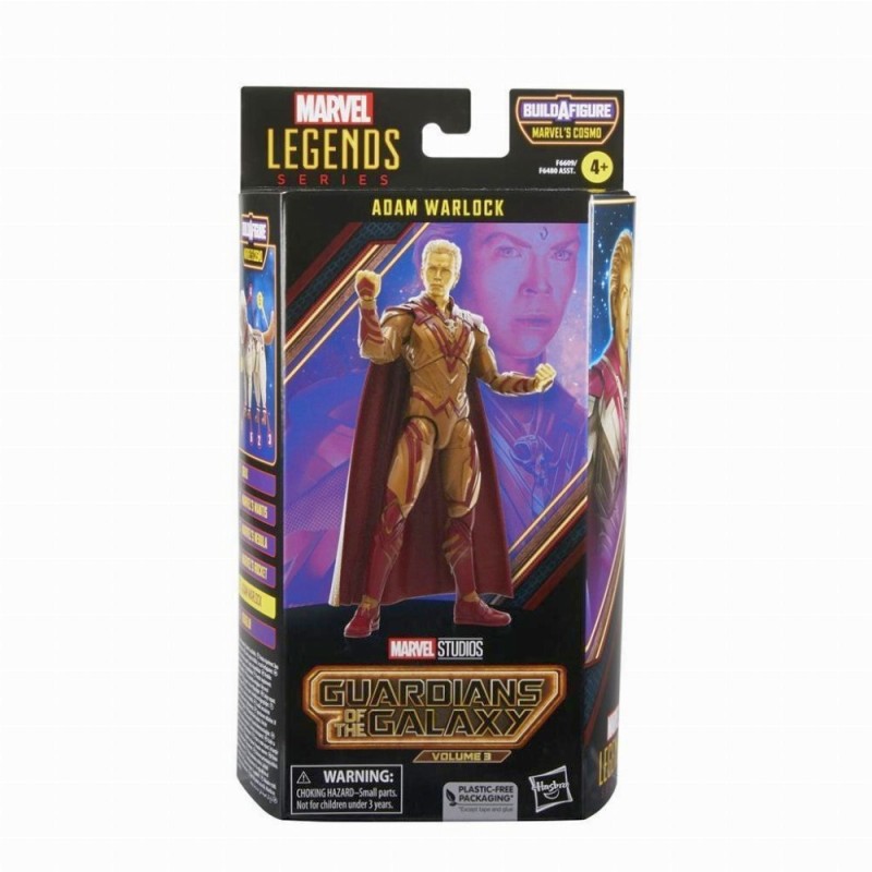 Hasbro Fans Marvel Legends Series: Guardians of the Galaxy Volume 3 - Adam Warlock Action Figure (Build-A-Figure) (15cm) (F6609)