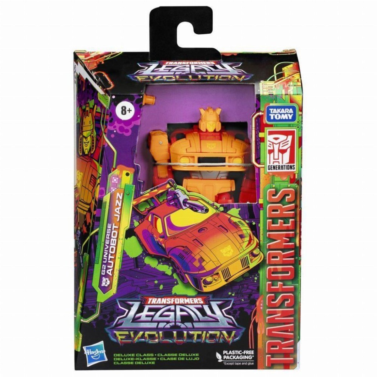 Hasbro Fans Transformers: Legacy Evolution - G2 Universe Autobot Jazz Deluxe Class Action Figure (14cm) (Excl.) (F7510)