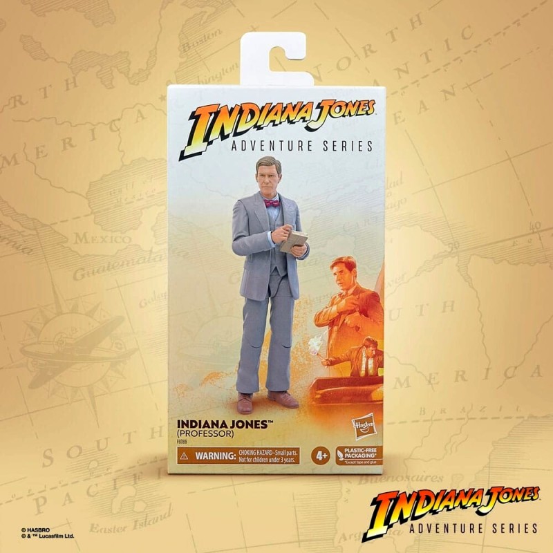 Hasbro Fans Indiana Jones and the Last Crusader: Adventure Series - Indiana Jones (Professor) Action Figure (15cm) (Excl.) (F6089)