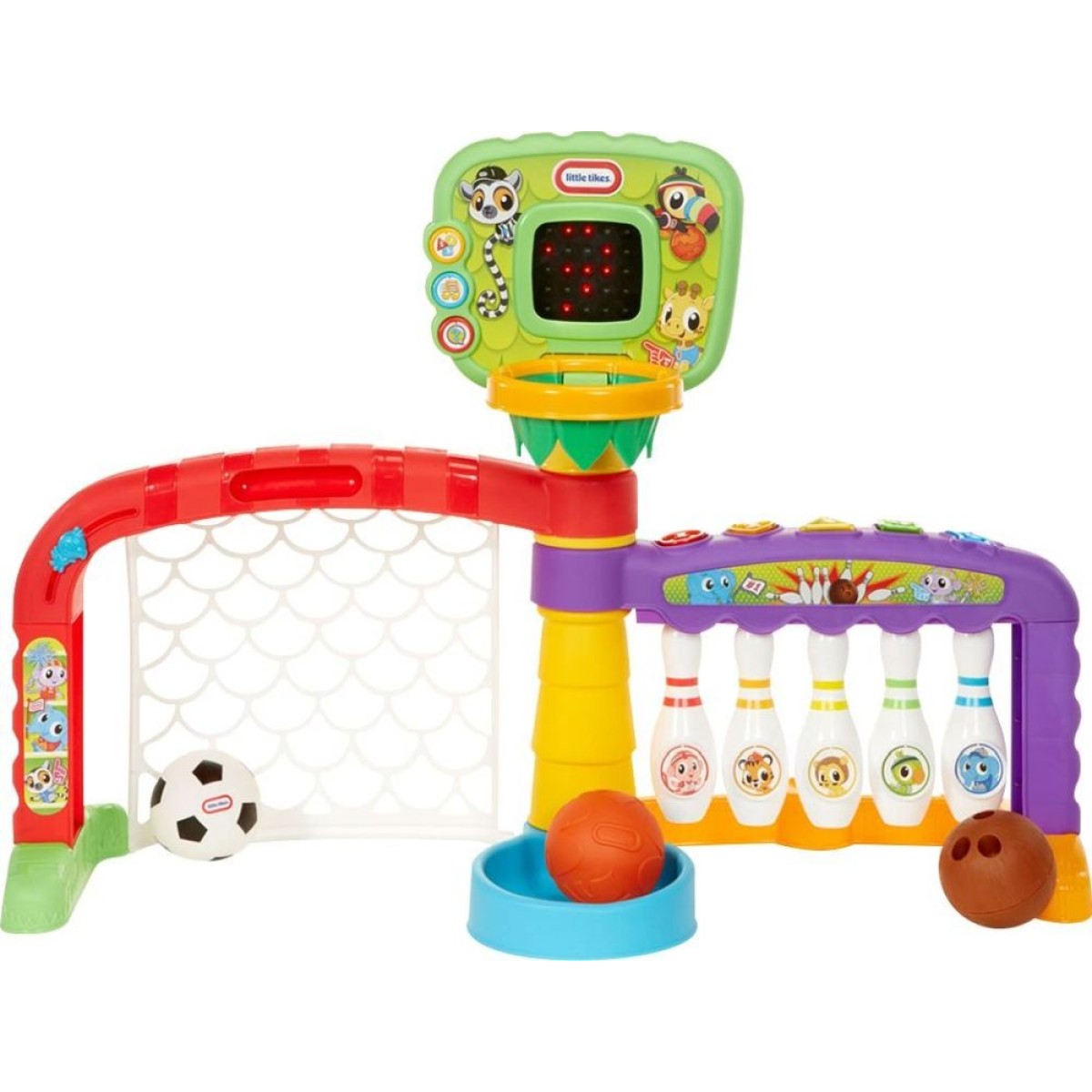 Little Tikes: Learn  Play - 3-in-1 Sports Zone (Basketball / Soccer / Bowling) (643224P1E4C)