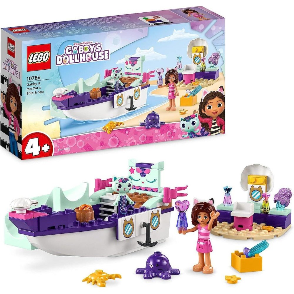 LEGO® Gabby's Dollhouse: Gabby and MerCat’s Ship and Spa (10786)