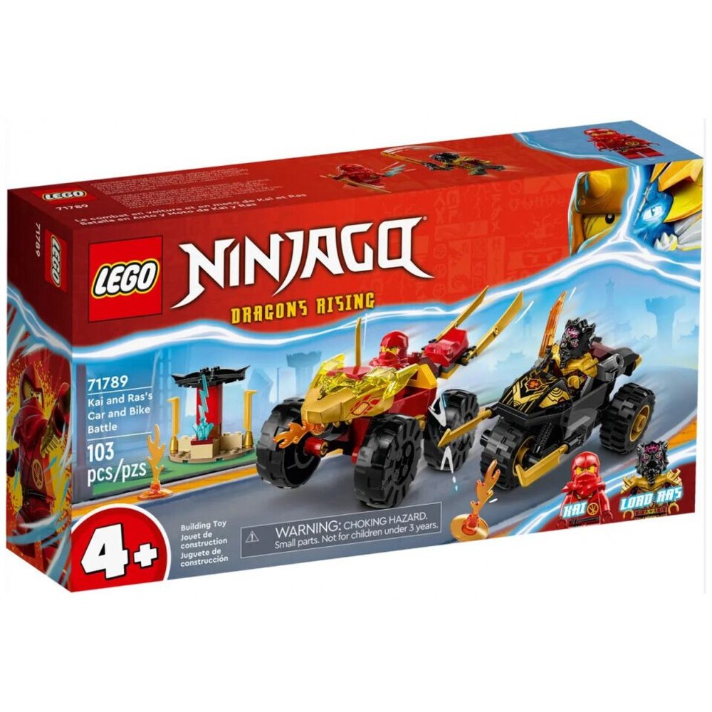 LEGO® NINJAGO®: Kai and Ras’s Car and Bike Battle (71789)