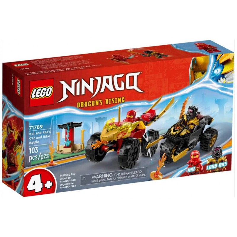 LEGO® NINJAGO®: Kai and Ras’s Car and Bike Battle (71789)