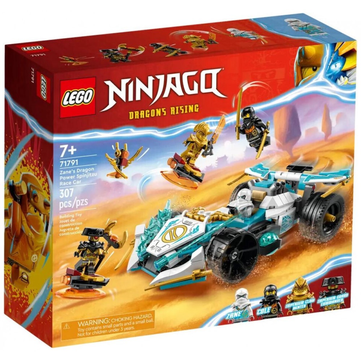 LEGO® NINJAGO®:  Zane’s Dragon Power Spinjitzu Race Car (71791)