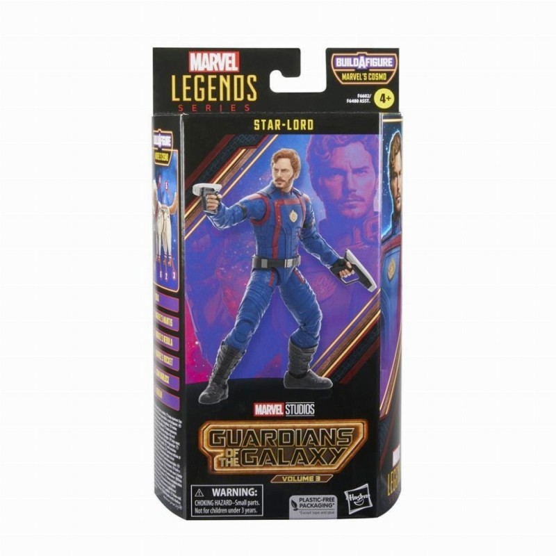 Hasbro Fans Marvel Legends Series: Guardians of the Galaxy Volume 3 - Star-Lord Action Figure (Build-A-Figure) (15cm) (F6602)