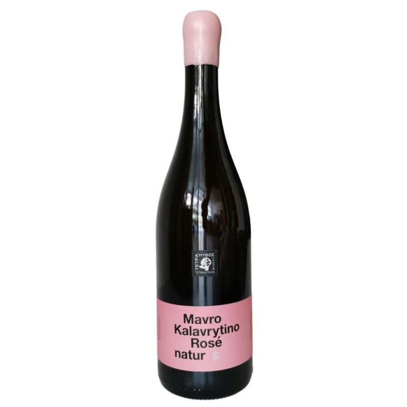 Oenos Nature - Mavro Kalavritino Nature - Rose Dry Wine P.G.I.,750ml