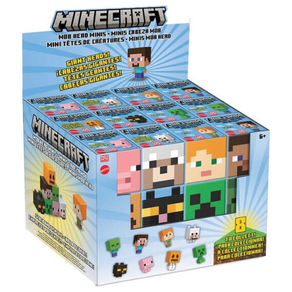 Mattel Minecraft: Mob Head Minis (Random) (HDV64)