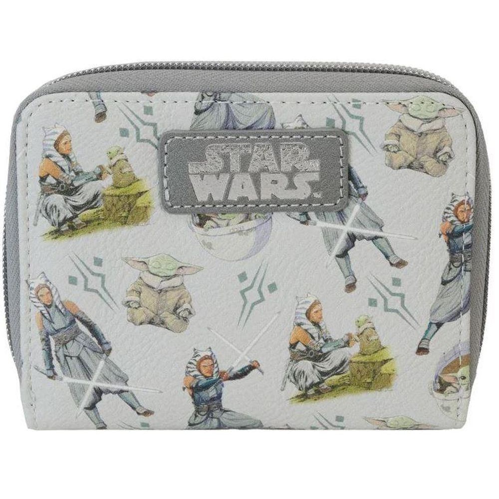 Funko Disney: Lucas Star Wars - Ahsoka &amp; Grogu All Over Print Zip Around Wallet