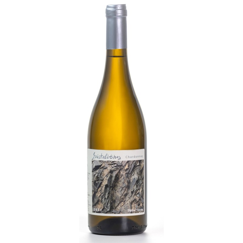 Adam Oinos -  Sxistolithos Chardonnay - White Dry Wine PGI,750ml