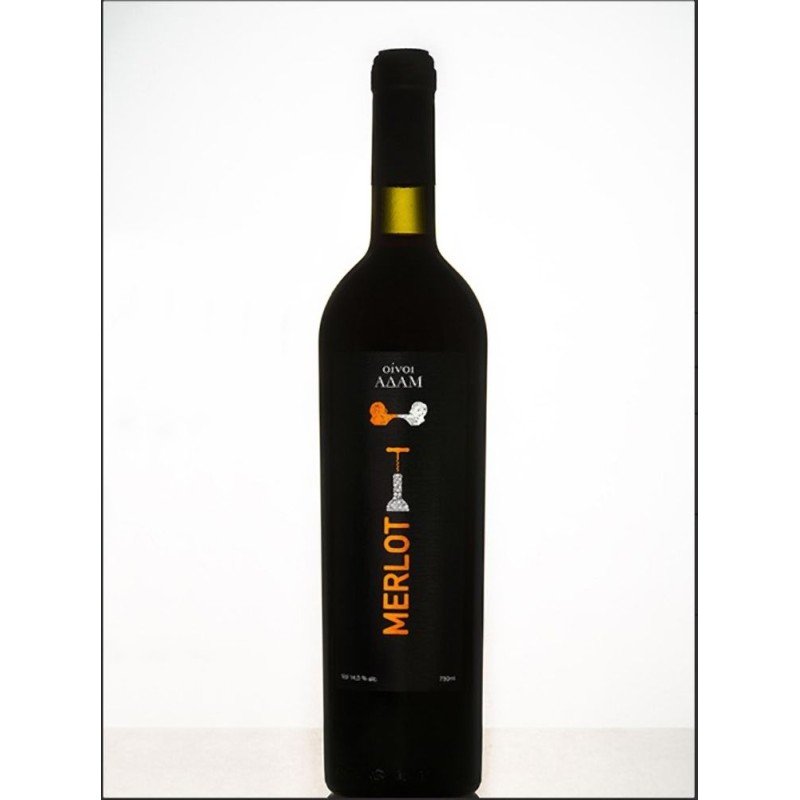 Adam Oinos - Merlot - Red Dry Wine PGI,750ml