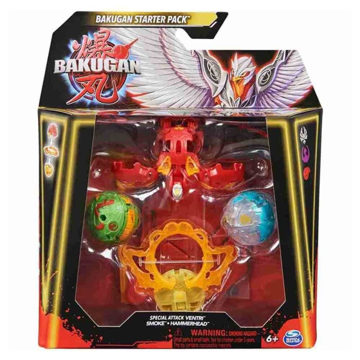 Spin Master Bakugan: Starter Pack - Special Attack Ventri/Smoke/Hammerhead (20142187)