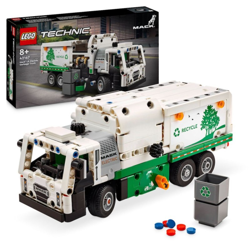 LEGO® Technic™: Mack® LR Electric Garbage Truck (42167)