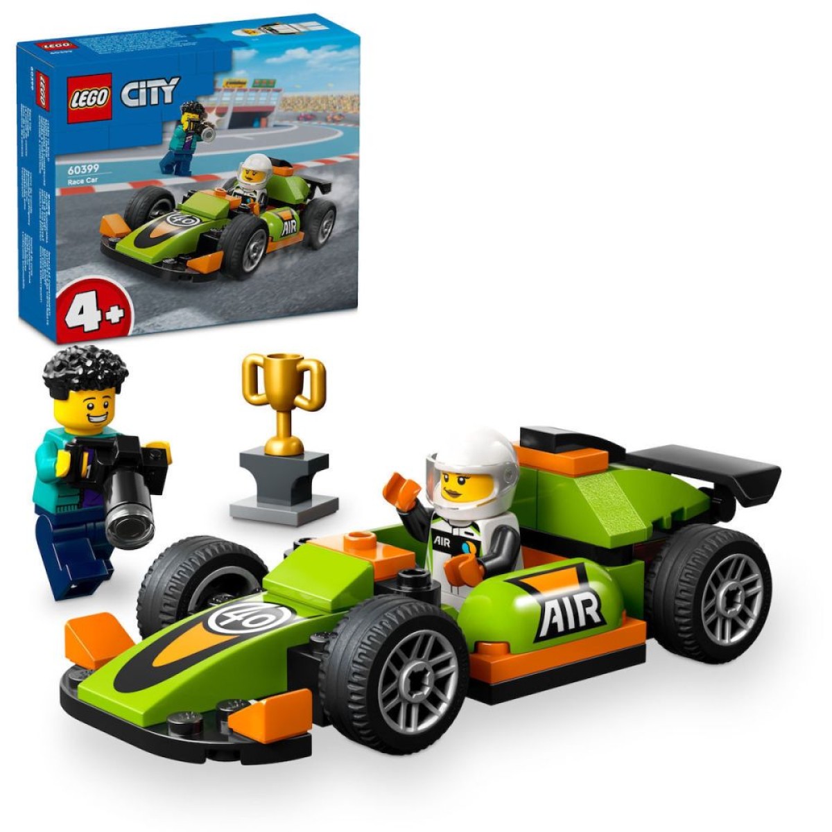 LEGO® City: Green Race Car Racing Vehicle Toy (60399)